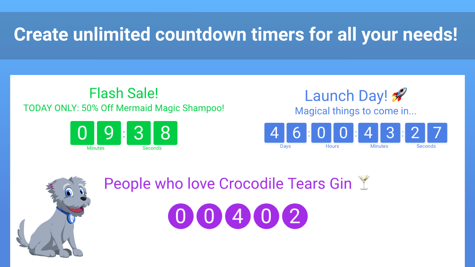 Countdown Timer for Product and Category Descriptions